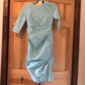 Light blue work/event maternity dress